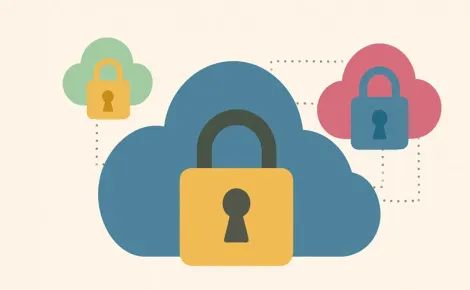 A colorful illustration of a lock and key, symbolizing security in Web Application Development